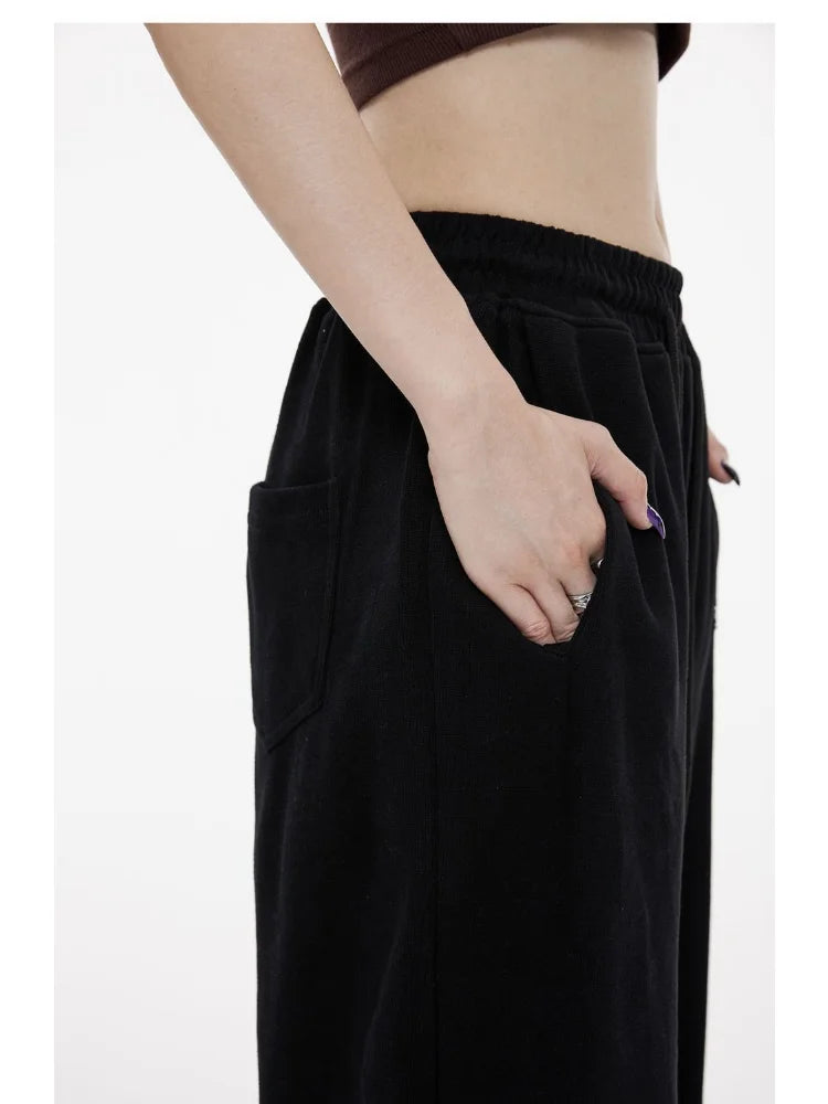 Green Baggy Sweatpants Y2k Hippie Print Jogging Sports Pant