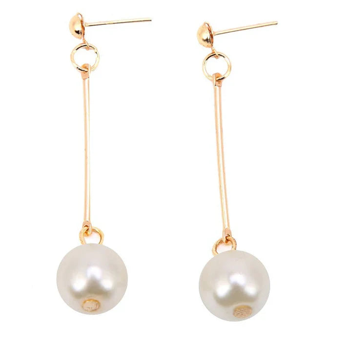 Dangling Earrings With Special Hand-set Pearls