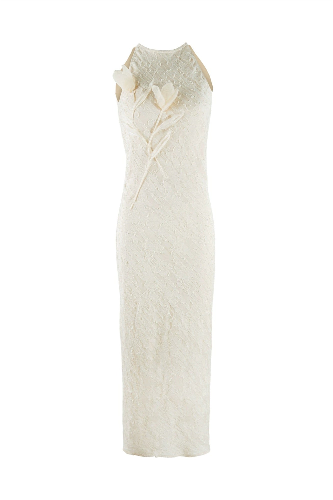 Julia Applique Sleeveless Midi Dress