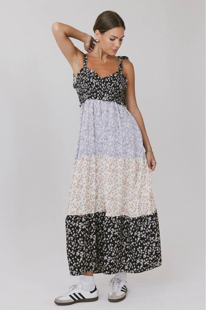 Smock Frill Midi Dress