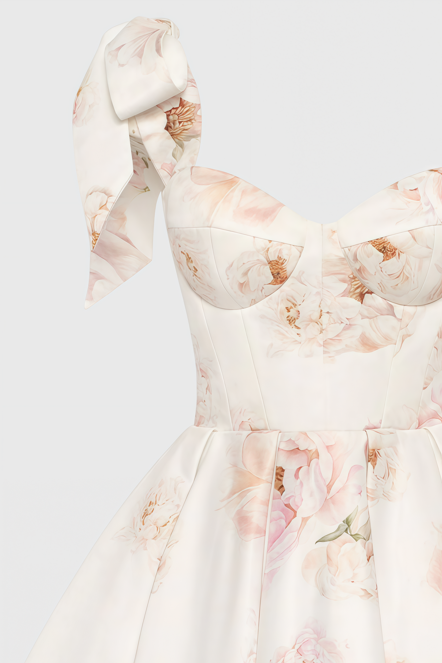 Zinat Beige Pink Mini Dress