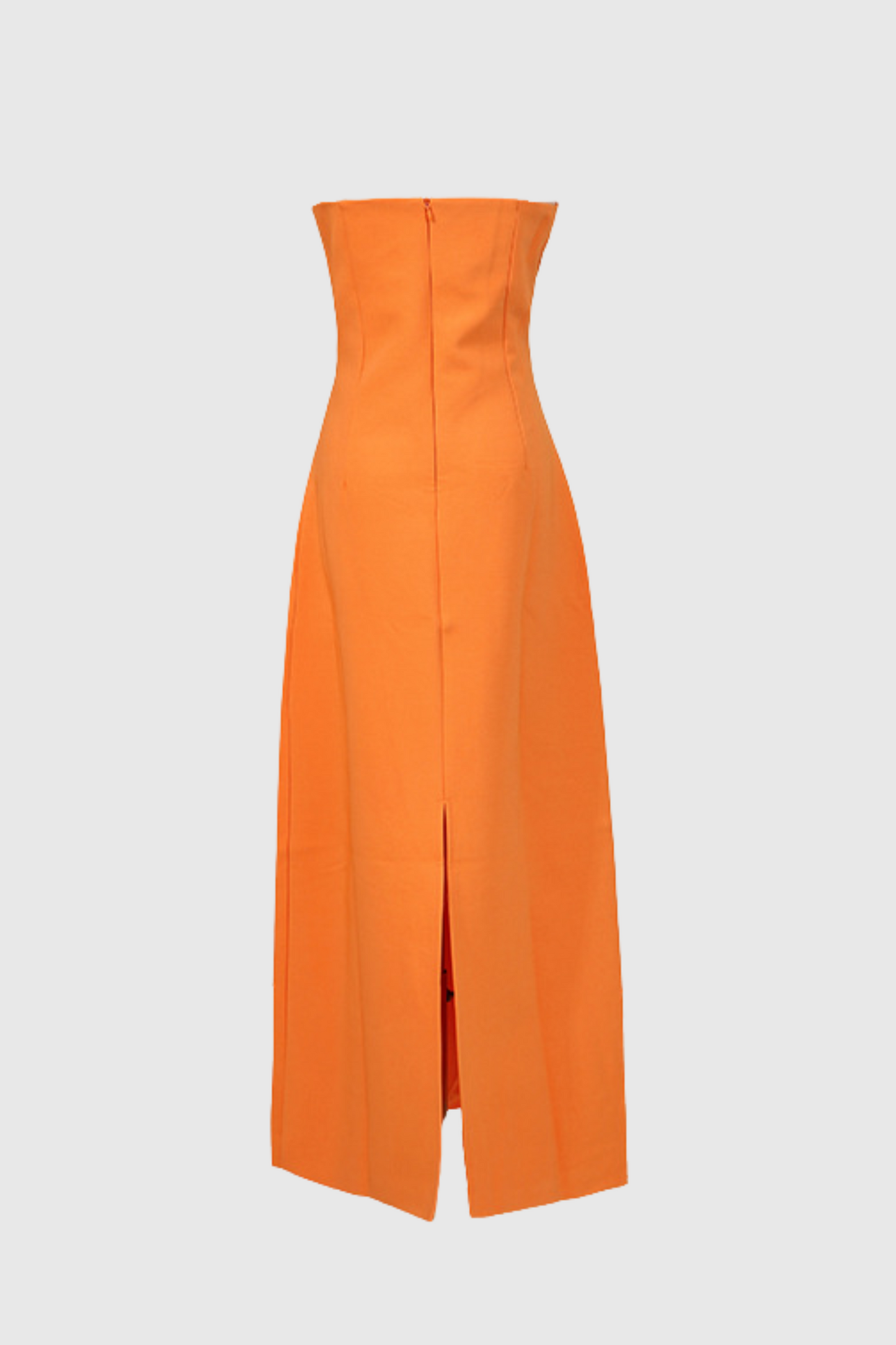 Mimoza Appliqué Strapless Midi Dress - Orange