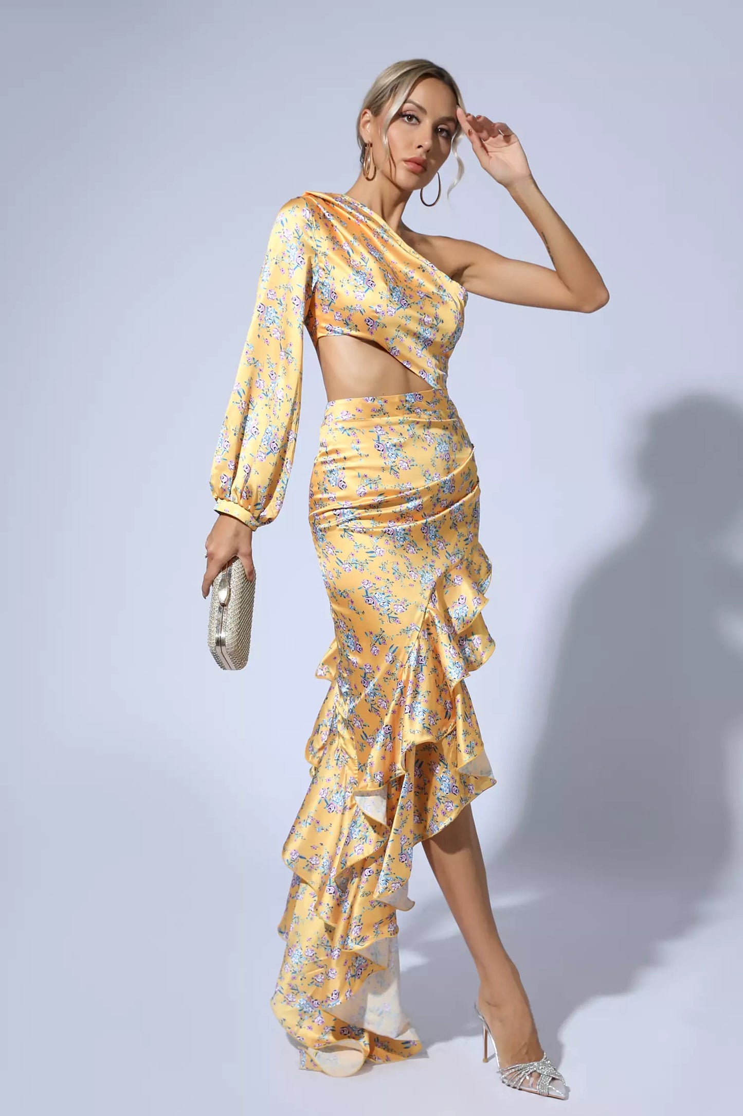 Nina Yellow Maxi Dress