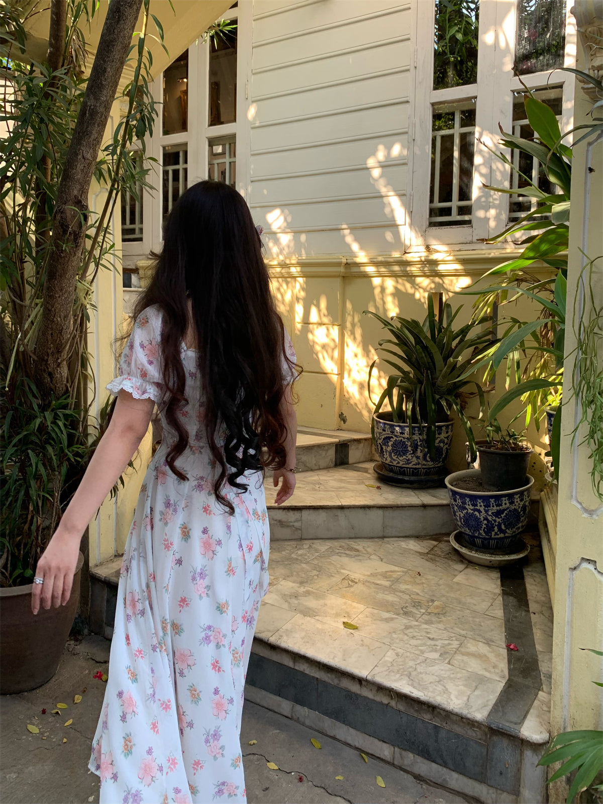 Magnolia Scent Embroidered Maxi Dress _ Graceful Edition