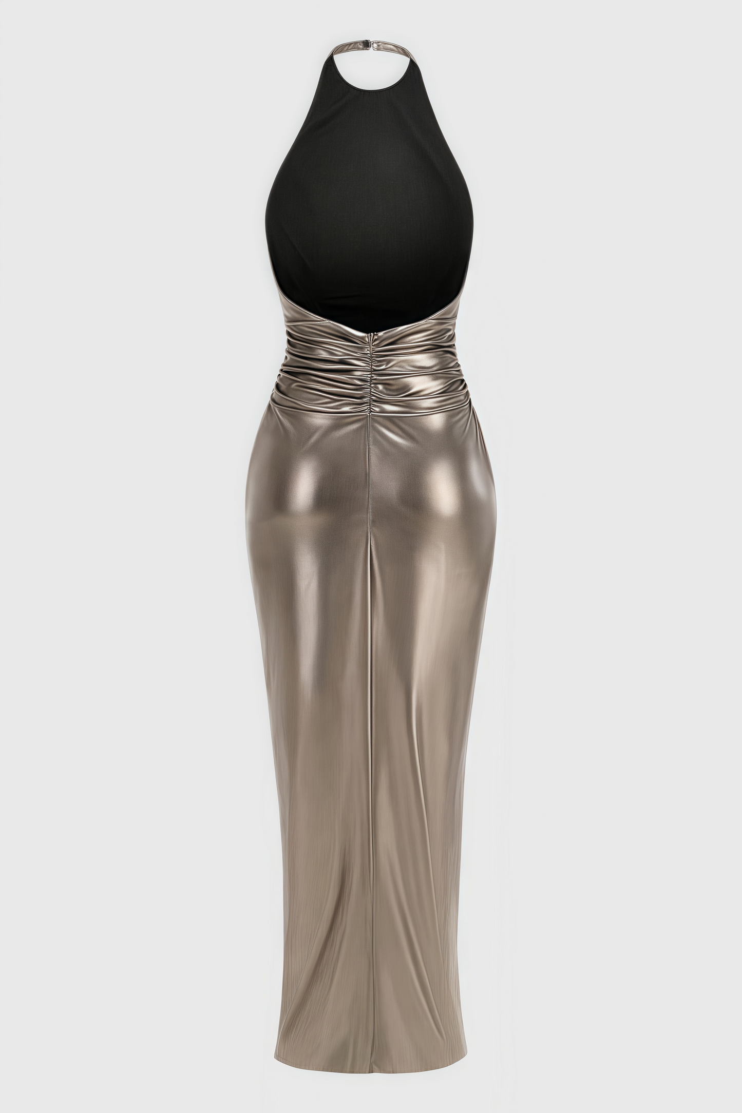 Irven Backless Twisted Split Maxi Dress