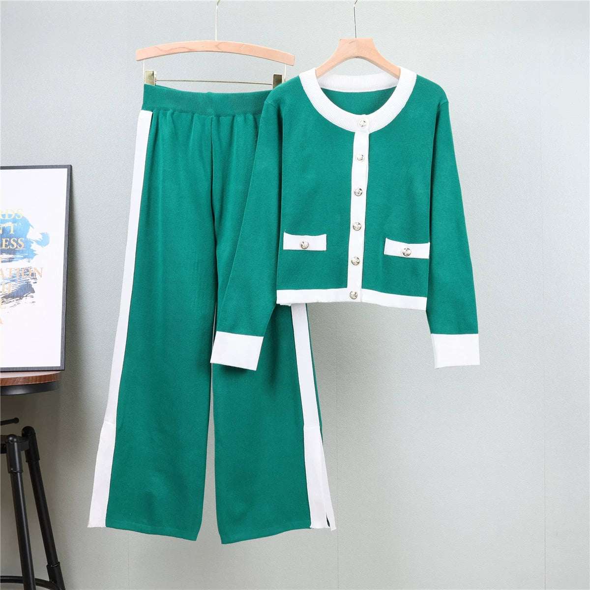 Green – Slimming Two Piece Set