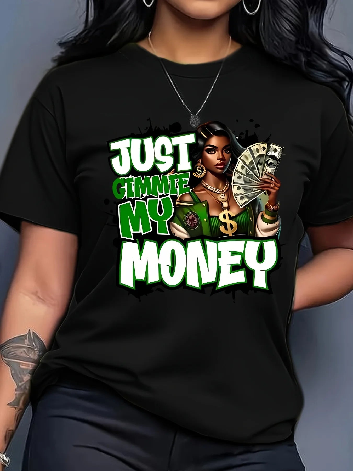 Money Letter Graphic T-shirt