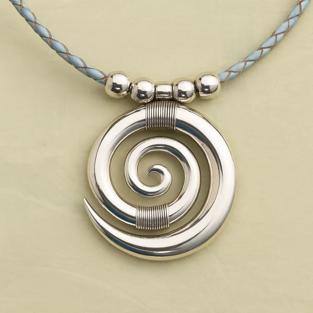 Spiral Silver Necklace
