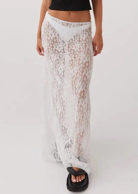 See-through Slim Fit Skirt