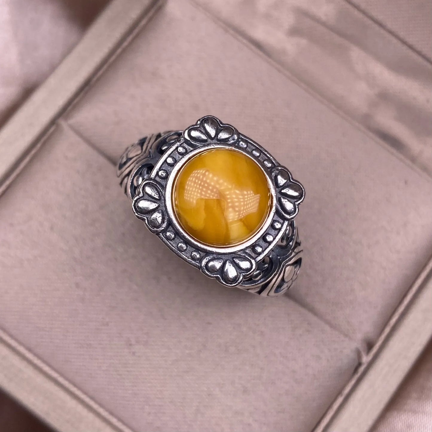 Vintage Amber Ring