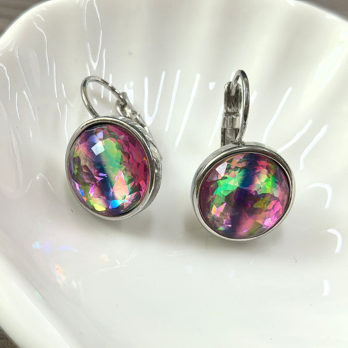 Rainbow Crystal Earrings
