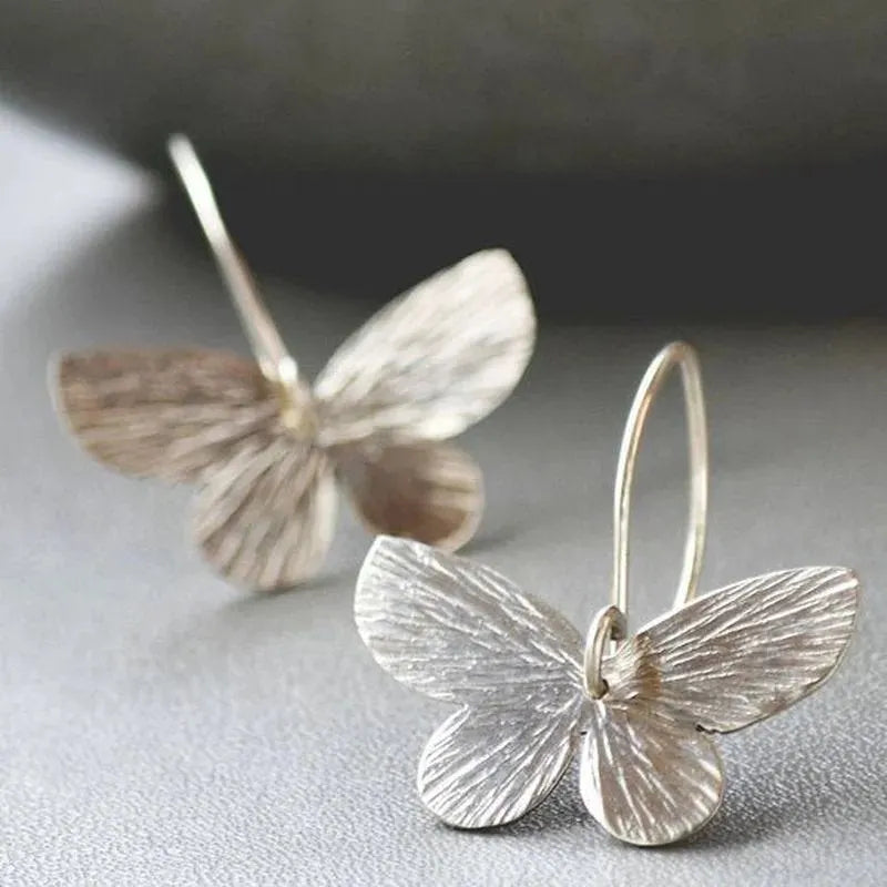 Vintage Butterfly Dangle Earrings