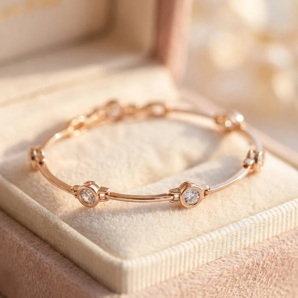 Luxury Zircon Rose Gold Bracelet