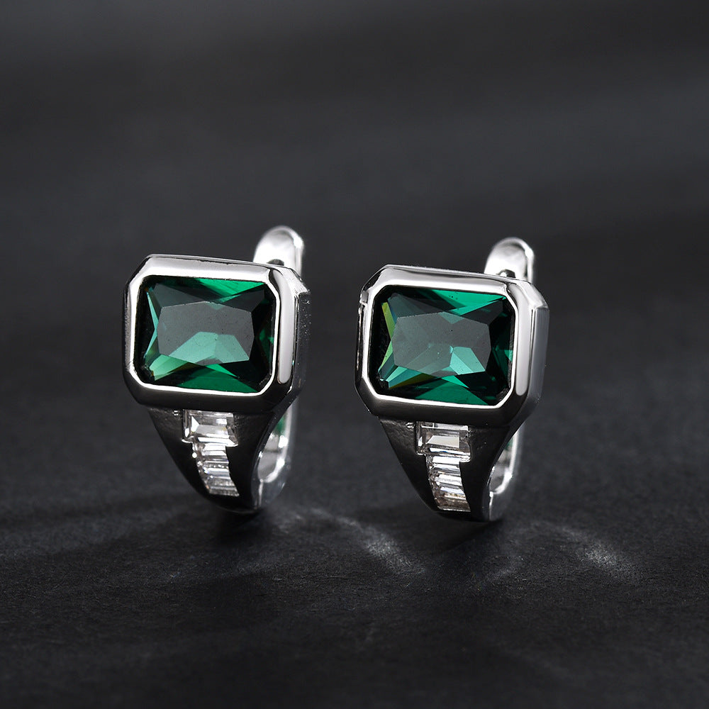 Elegant Emerald Earrings