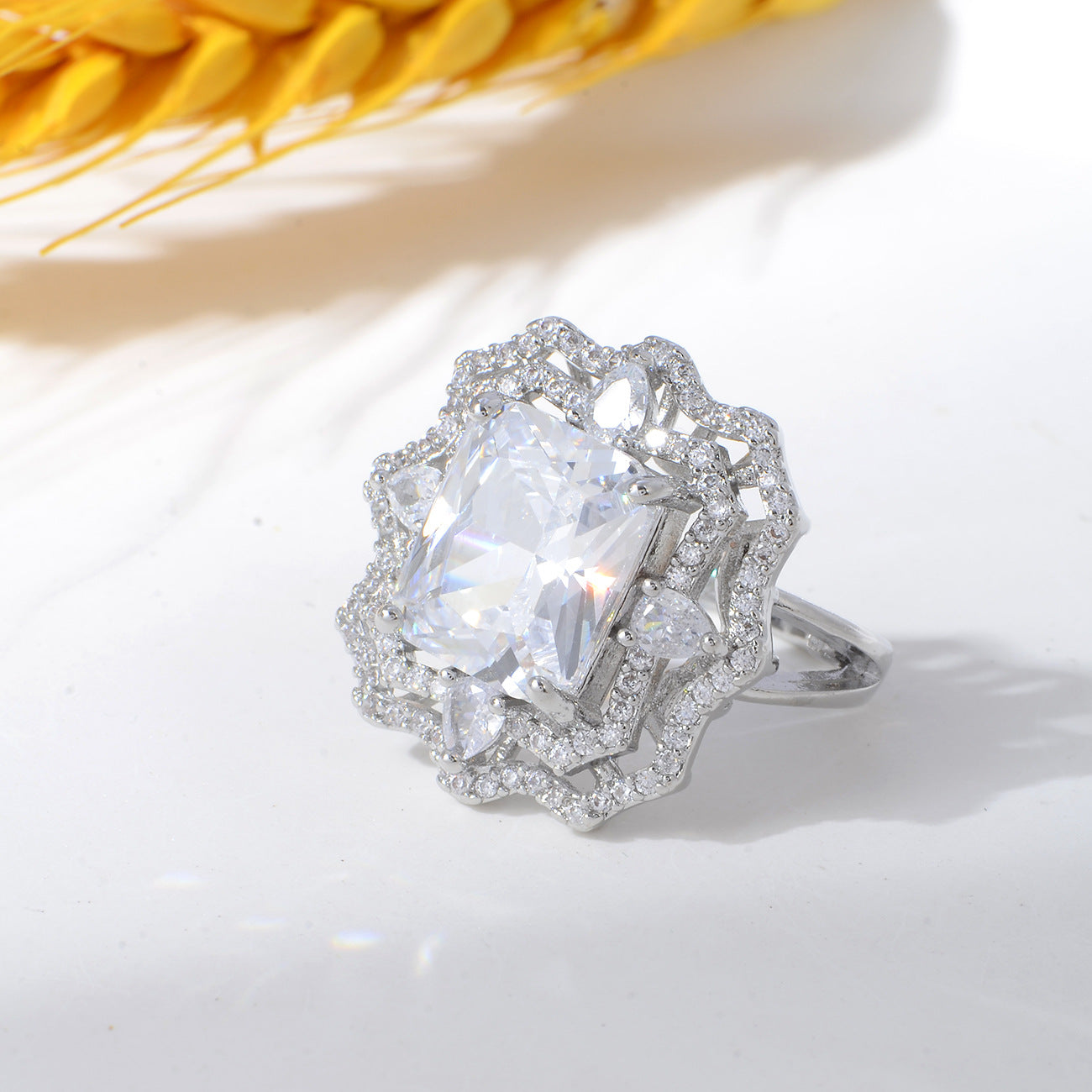 Elegant Crystal Ring