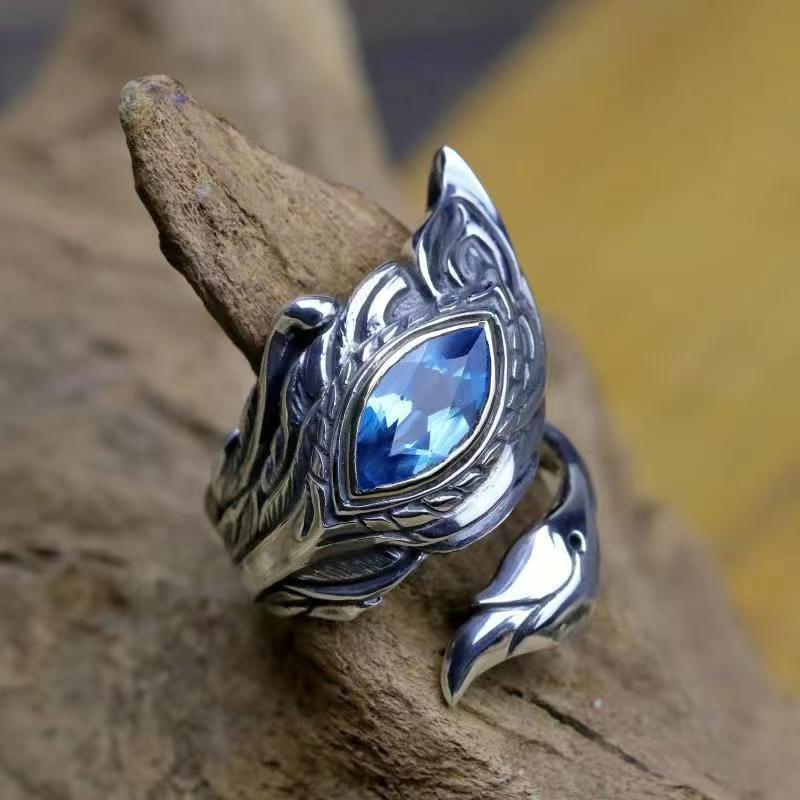 Statement Blue Sapphire Ring