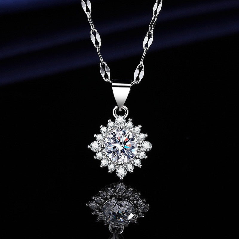 Elegant Silver Round Snowflake