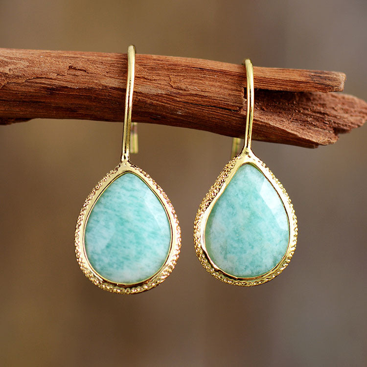 Elegant Larimar Earrings