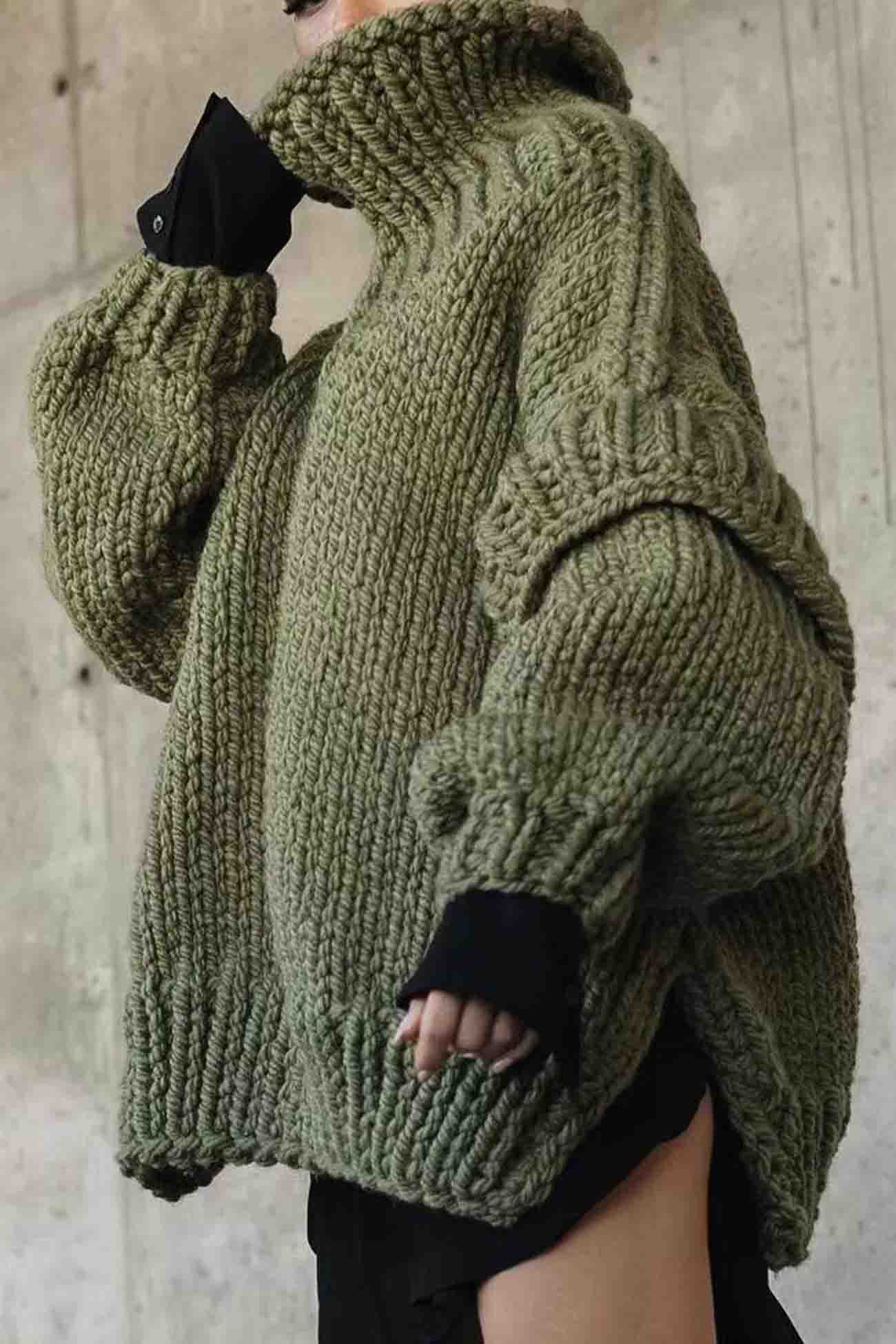 Long Sleeve Cowl Neck Sweater