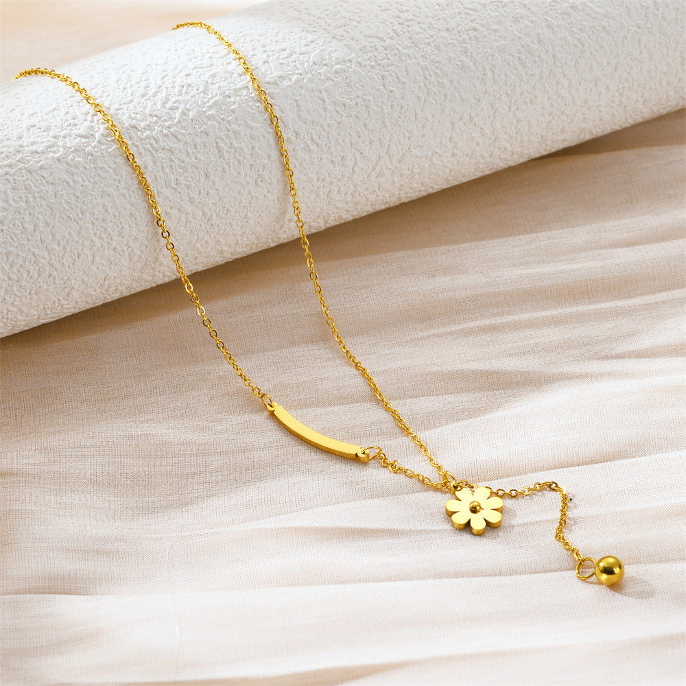 Delicate Gold Flower Necklace