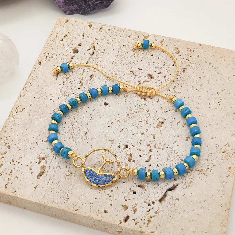 Elegant Blue Beaded Bracelet