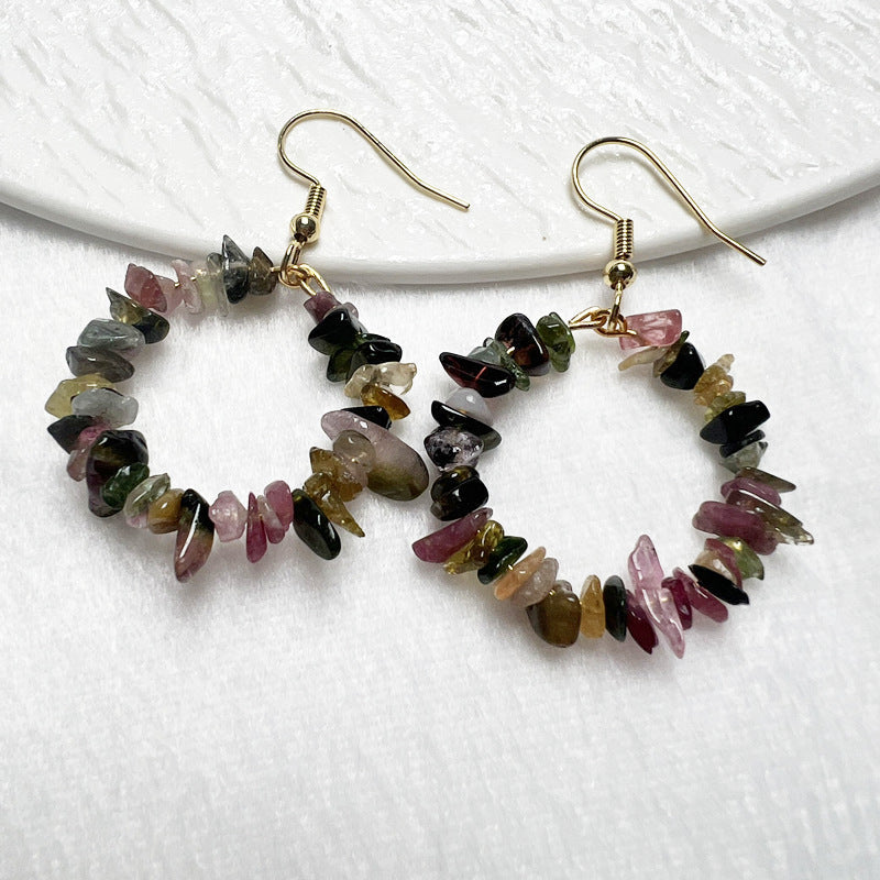 Tourmaline Chip Earrings