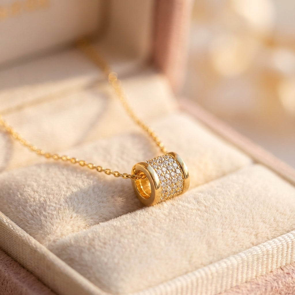 Elegant Drop Gold Necklace