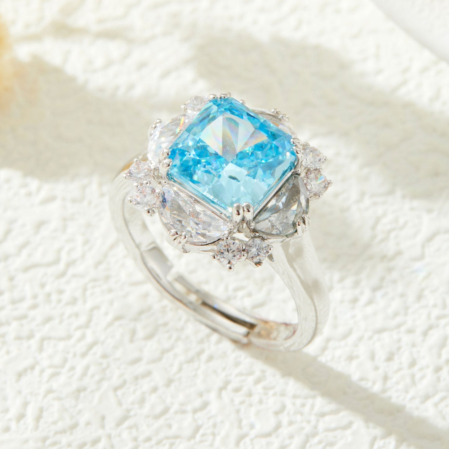 Elegant Blue Topaz Ring
