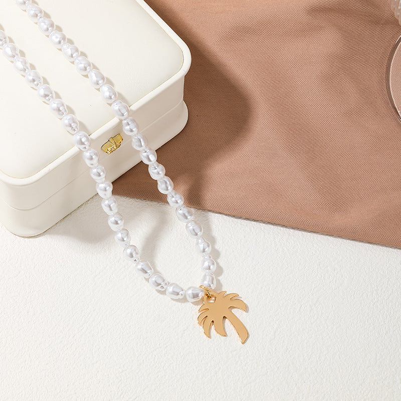 Pearl Palm Necklace