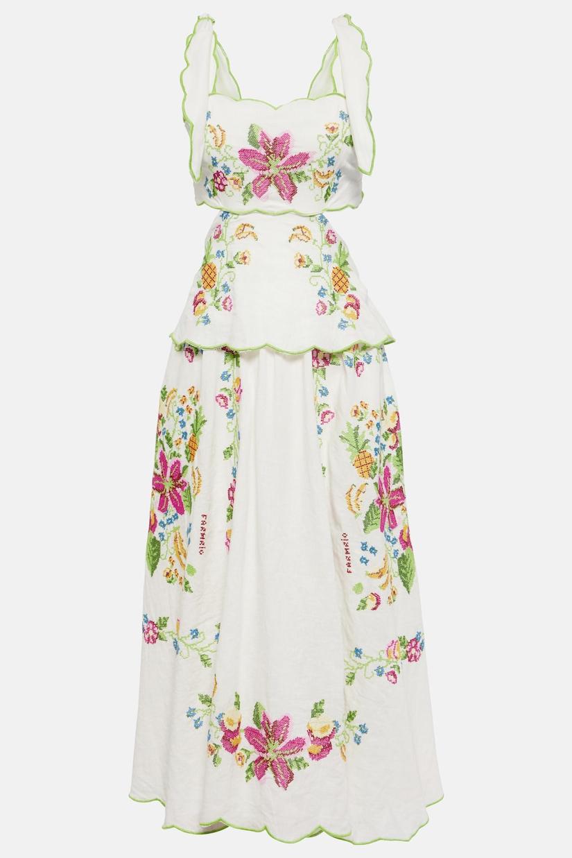 Cut-out Lace Up Midi Dress