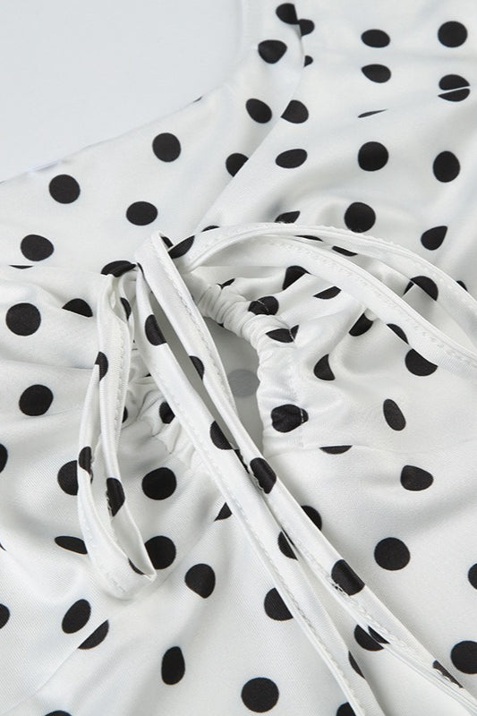Polka Dot A-line Cami Mini Dress