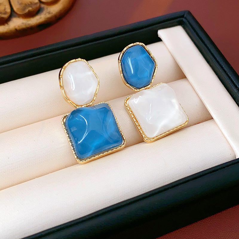 Elegant Blue Jade Ring