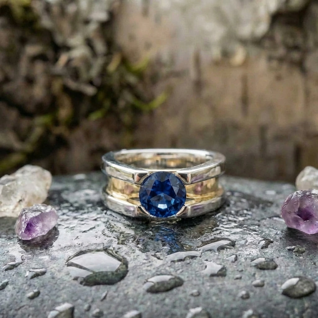 Elegant Blue Sapphire Ring