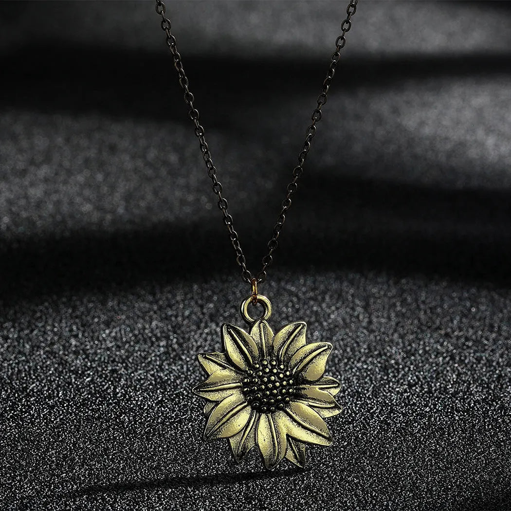 Vintage Sunflower Necklace