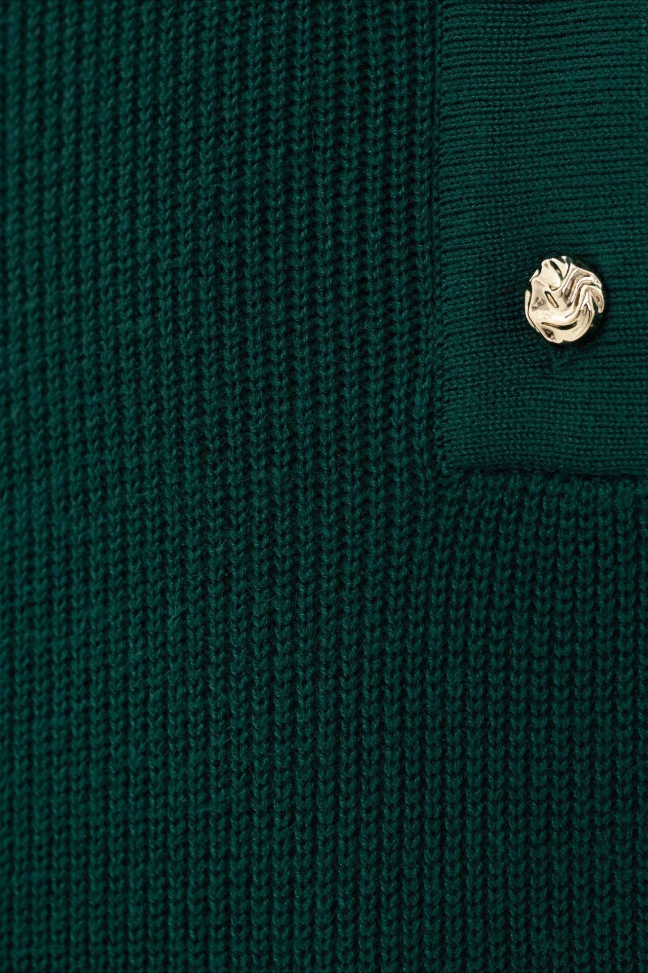 Collared Knit Sweater Dress