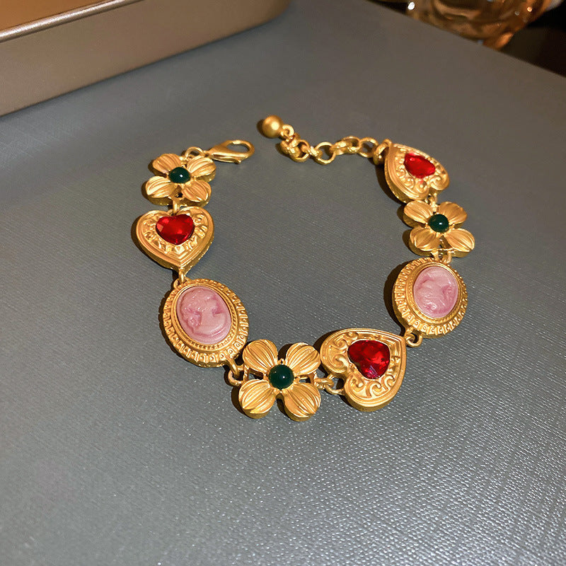 Vintage Gold Charm Bracelet