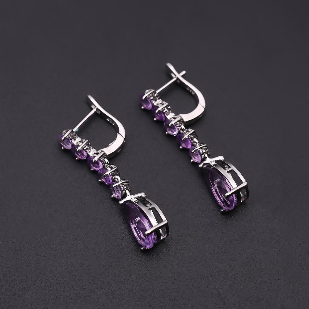 Elegant Amethyst Earrings