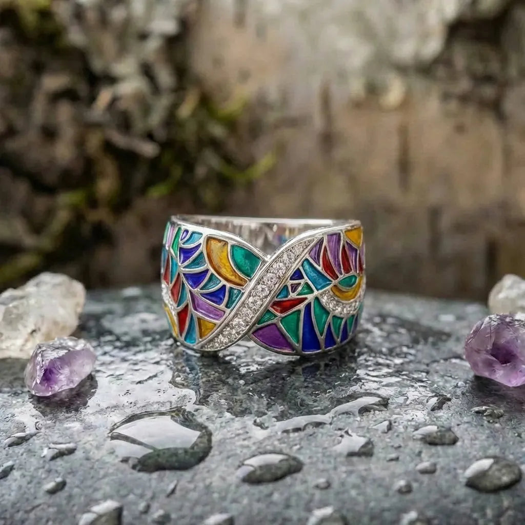 Colorful Gemstone Statement Ring