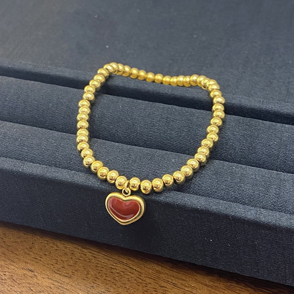 Classic Gold Heart Bracelet