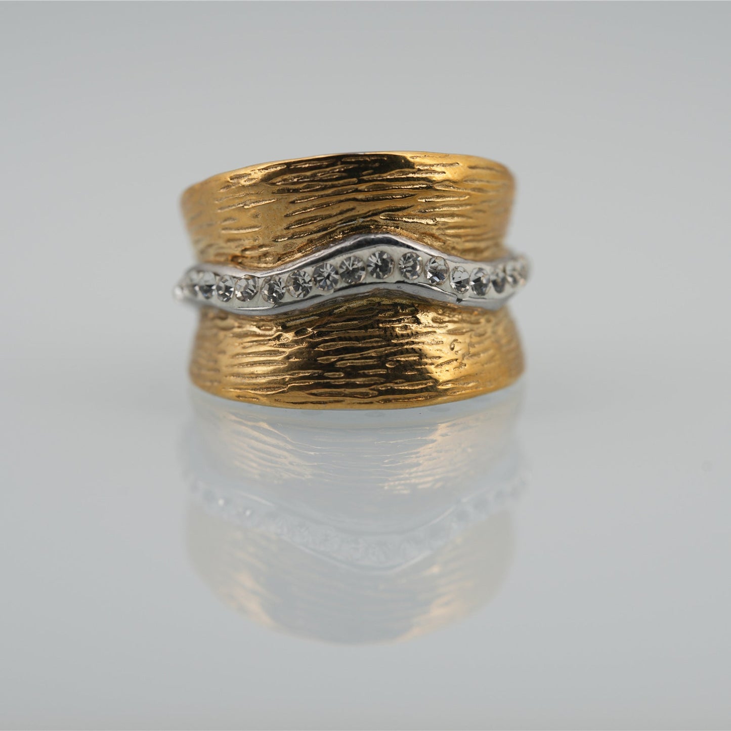 Vintage Gold Textured Ring