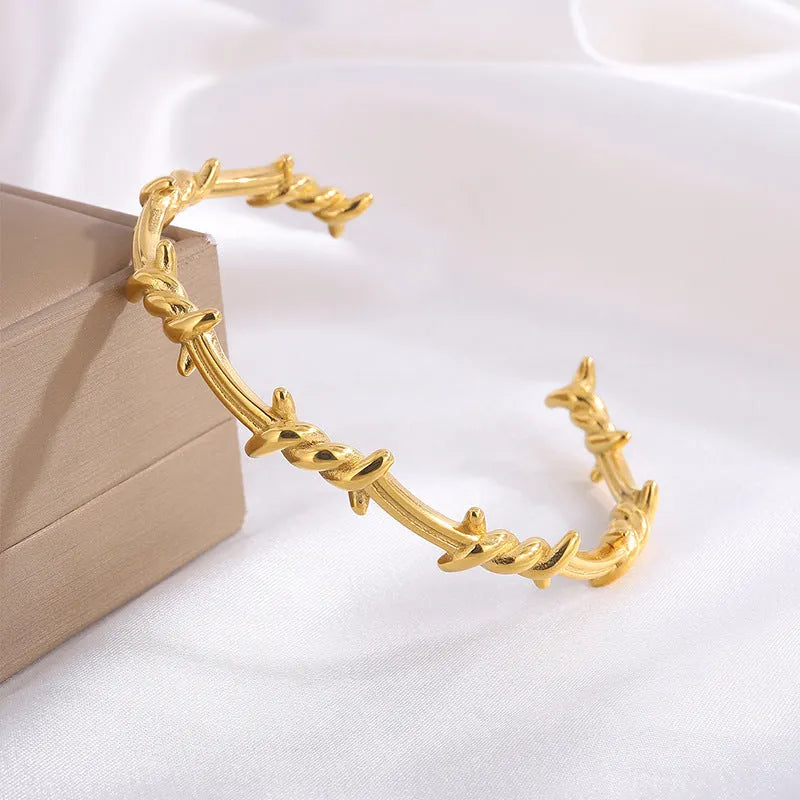 Gold Twisted Bracelet