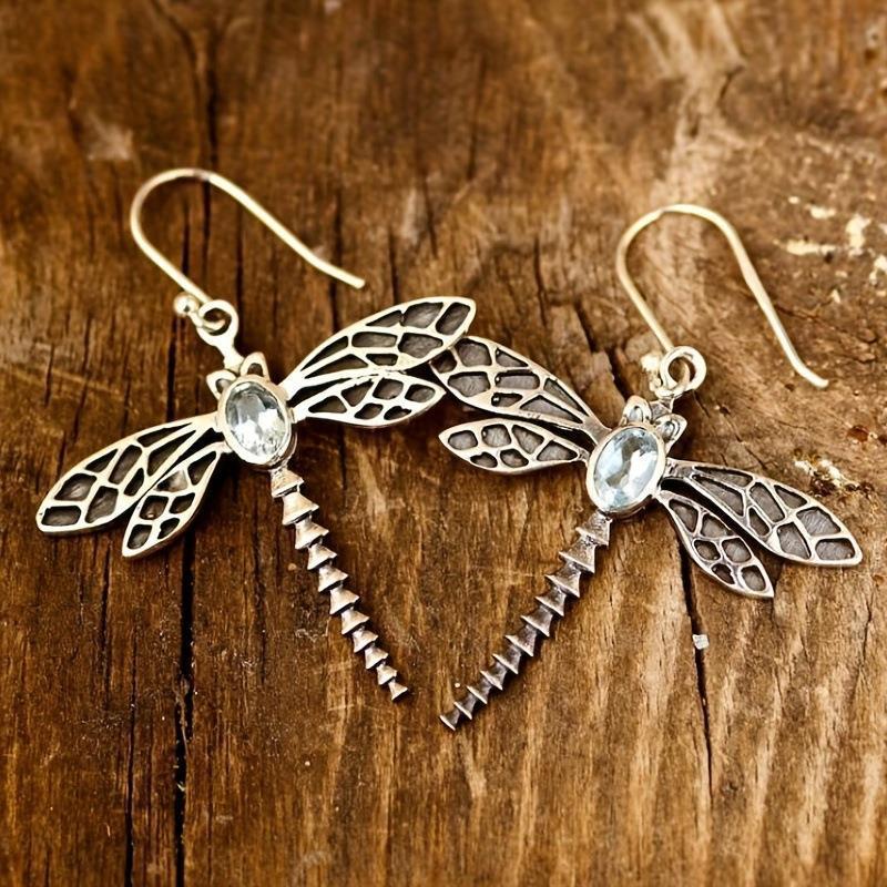 Dragonfly Crystal Earrings