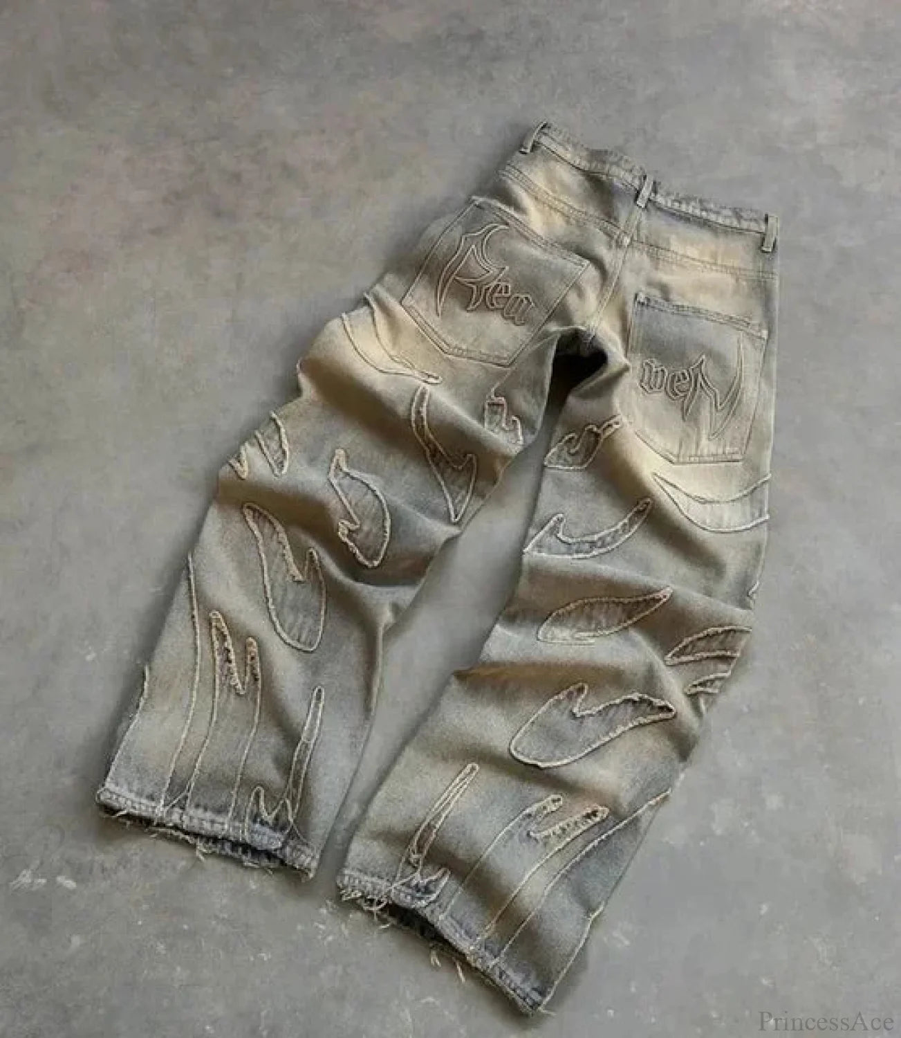Distressed Gothic Baggy Pant