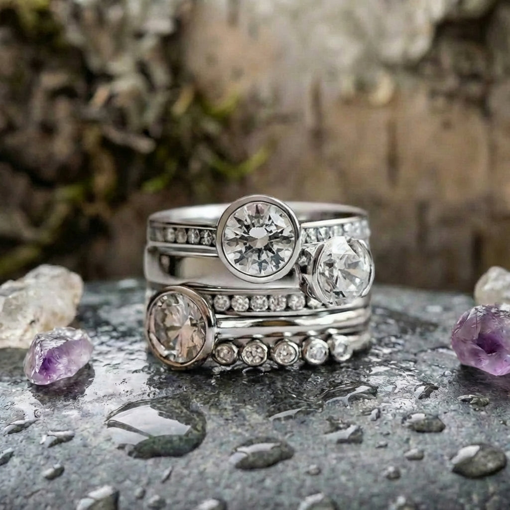 Elegant Crystal Statement Ring