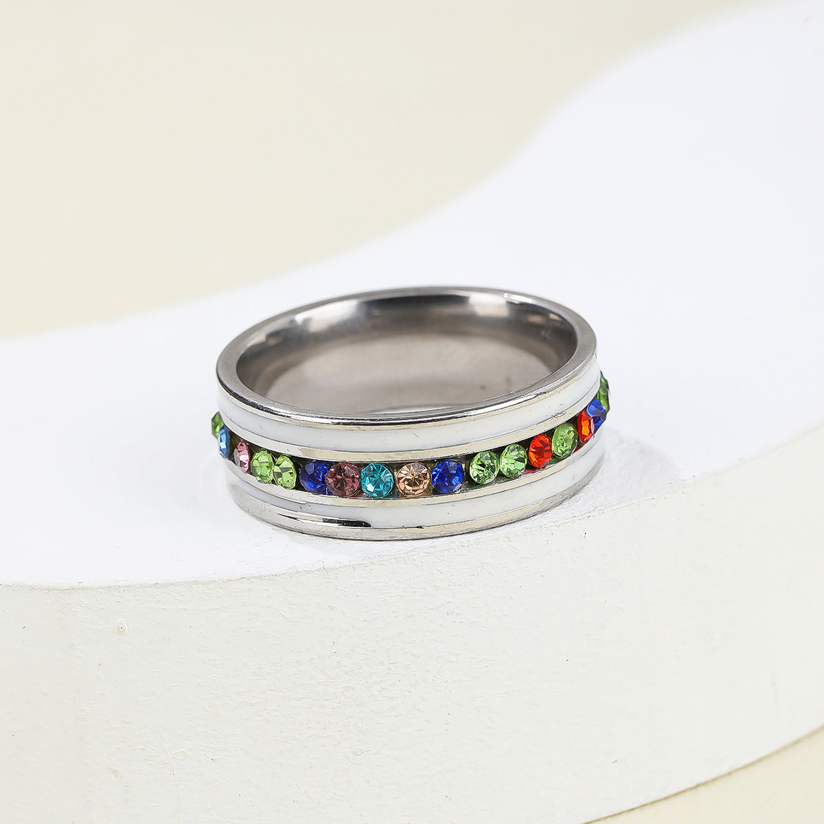 Colorful Crystal Ring