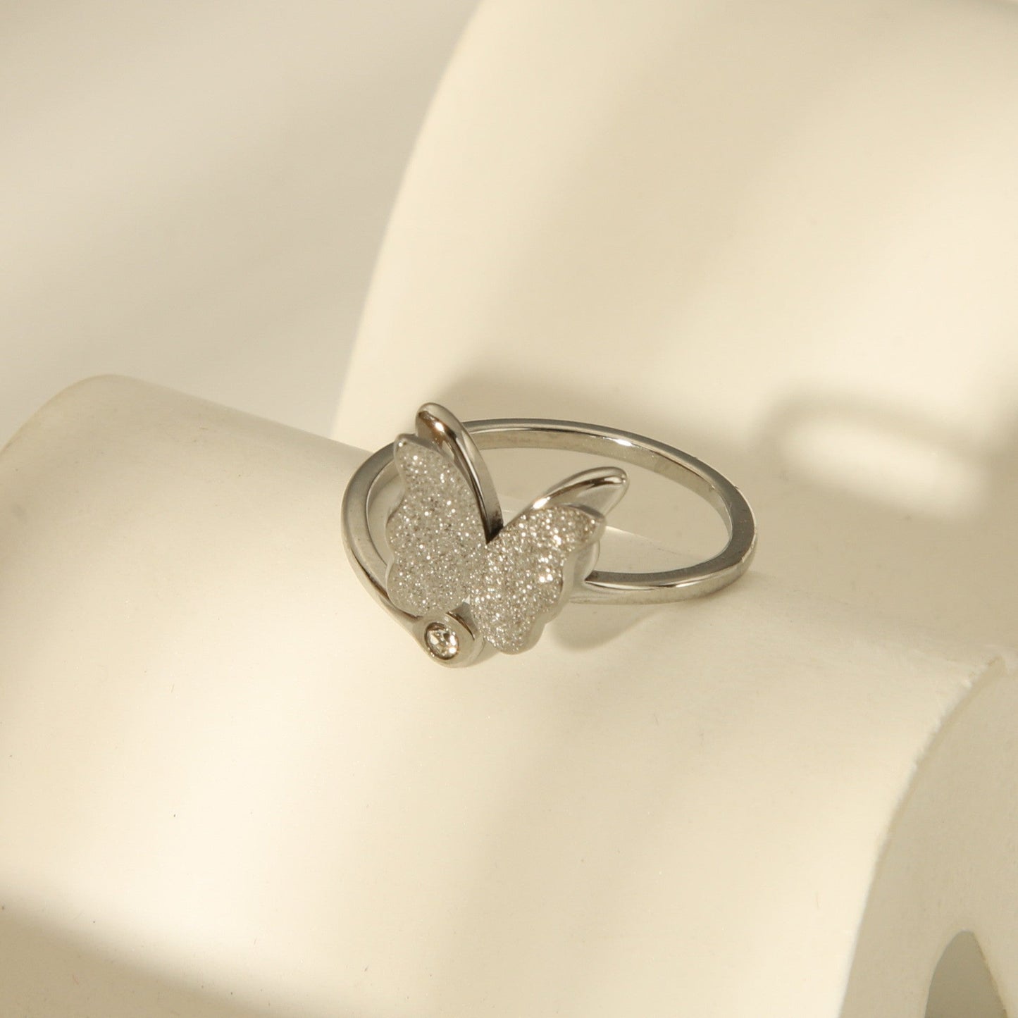 Sparkle Butterfly Ring