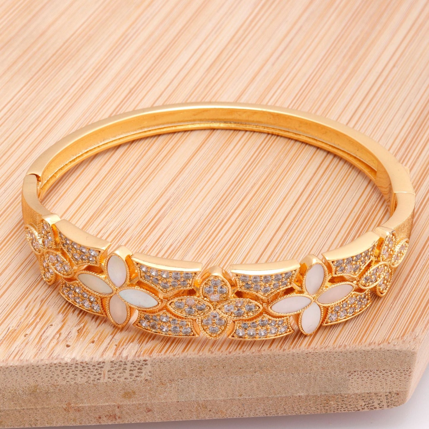 Elegant Opal Gold Bracelet
