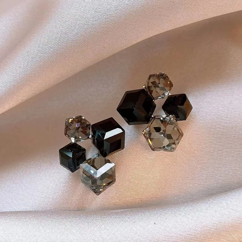 Geometric Crystal Earrings