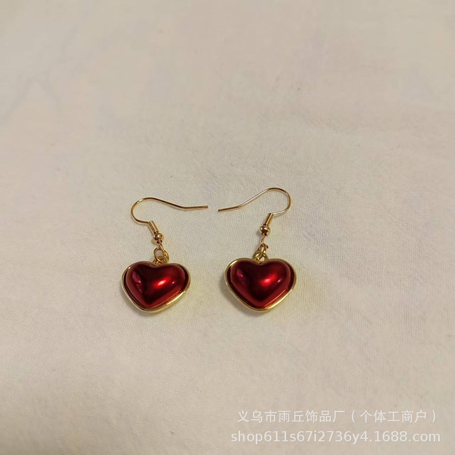Red Heart Earrings