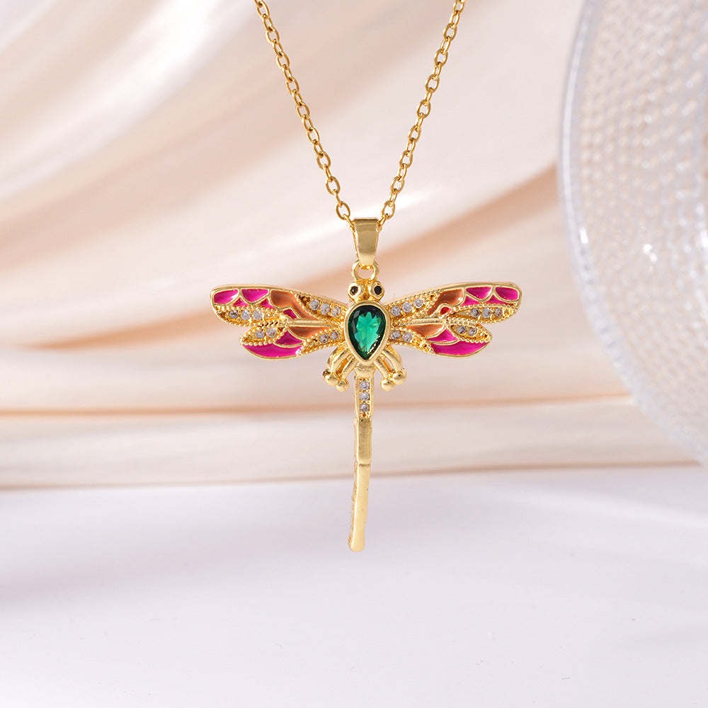 Elegant Dragonfly Necklace